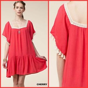 LAST 2! Square Neck Woven Dress